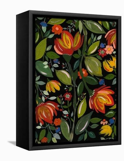 Haitian Garden Textile-Kim Parker-Framed Premier Image Canvas