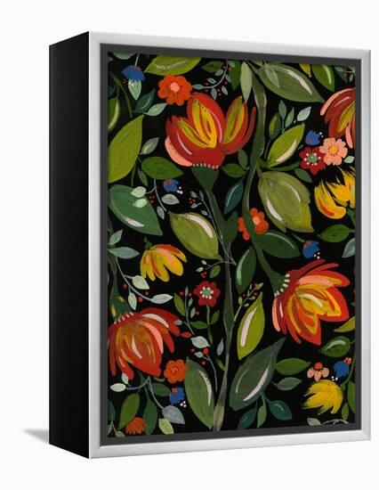 Haitian Garden Textile-Kim Parker-Framed Premier Image Canvas