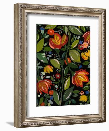 Haitian Garden Textile-Kim Parker-Framed Giclee Print