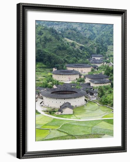 Hakka Tulou Round Earth Buildings, UNESCO World Heritage Site, Fujian Province, China-Kober Christian-Framed Photographic Print