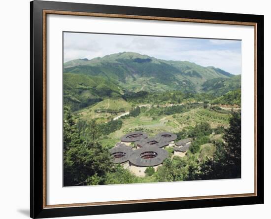 Hakka Tulou Round Earth Buildings, UNESCO World Heritage Site, Fujian Province, China-Kober Christian-Framed Photographic Print