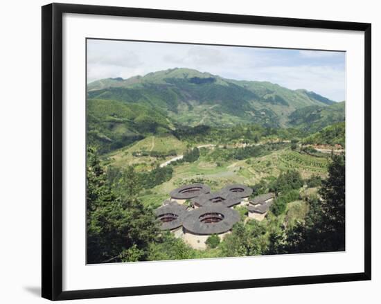 Hakka Tulou Round Earth Buildings, UNESCO World Heritage Site, Fujian Province, China-Kober Christian-Framed Photographic Print