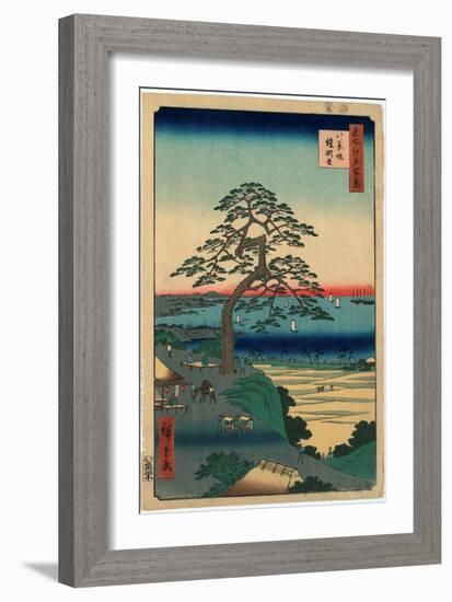 Hakkeisaka Yoroikakematsu-Utagawa Hiroshige-Framed Giclee Print