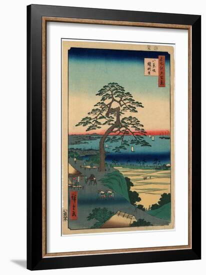 Hakkeisaka Yoroikakematsu-Utagawa Hiroshige-Framed Giclee Print