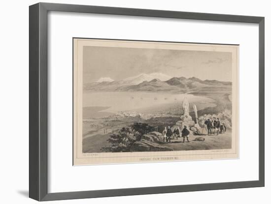 Hakodadi from Telegraph Hill, 1855-Wilhelm Joseph Heine-Framed Giclee Print