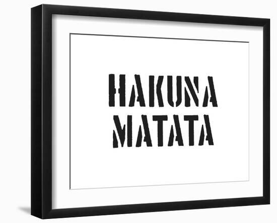 Hakuna Matata-SM Design-Framed Art Print