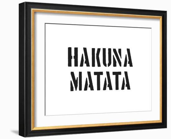 Hakuna Matata-SM Design-Framed Art Print