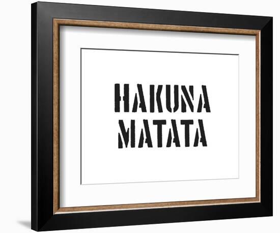 Hakuna Matata-SM Design-Framed Art Print