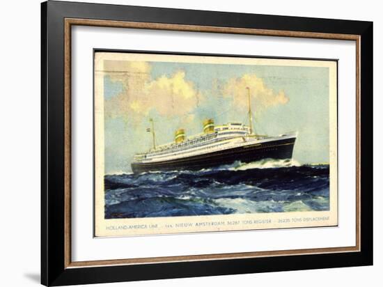 Hal, Holland America Line, Nieuw Amsterdam-null-Framed Giclee Print