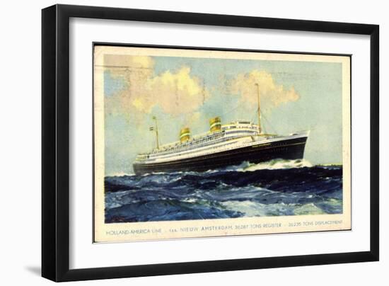 Hal, Holland America Line, Nieuw Amsterdam-null-Framed Giclee Print