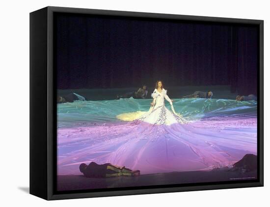 Hala Rislan, a Syrian Opera Singer, Sings at the End of the 10-Day Damascus Theater Festival-Bassem Tellawi-Framed Premier Image Canvas