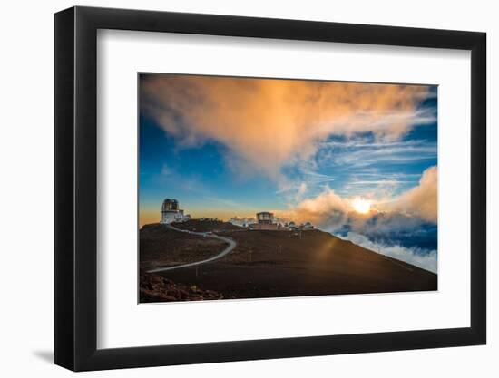 Haleakala Crater at Sunset, at Haleakala National Park, Maui, Hawai'i-Alexander Demyanenko-Framed Photographic Print