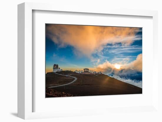 Haleakala Crater at Sunset, at Haleakala National Park, Maui, Hawai'i-Alexander Demyanenko-Framed Photographic Print