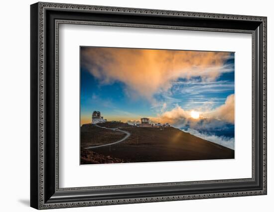 Haleakala Crater at Sunset, at Haleakala National Park, Maui, Hawai'i-Alexander Demyanenko-Framed Photographic Print