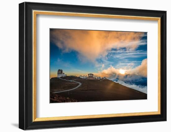 Haleakala Crater at Sunset, at Haleakala National Park, Maui, Hawai'i-Alexander Demyanenko-Framed Photographic Print