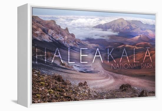 Haleakala National Park - Hawaii-Lantern Press-Framed Stretched Canvas