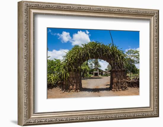 Haleiwa Church in Haleiwa, North Shore Oahu, Hawaii, United States of America, Pacific-Michael-Framed Photographic Print