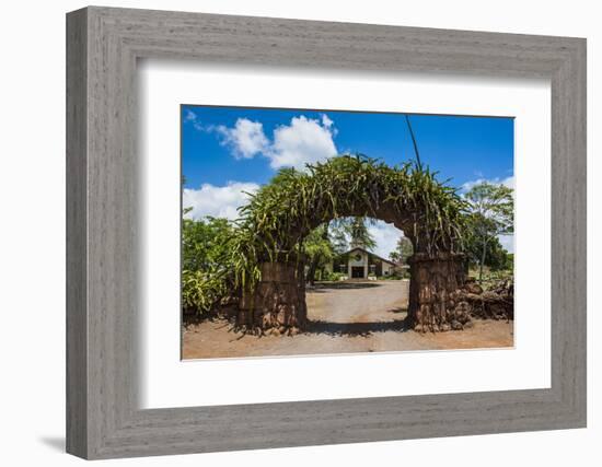 Haleiwa Church in Haleiwa, North Shore Oahu, Hawaii, United States of America, Pacific-Michael-Framed Photographic Print