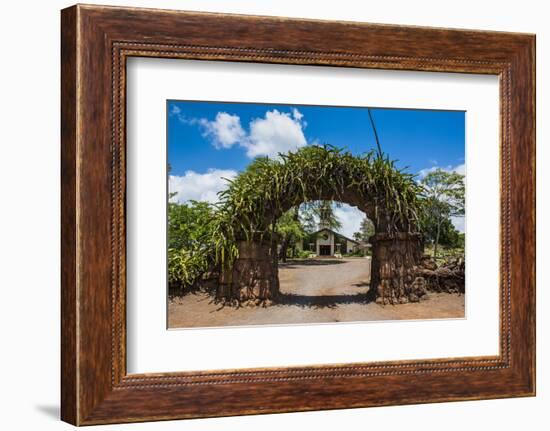 Haleiwa Church in Haleiwa, North Shore Oahu, Hawaii, United States of America, Pacific-Michael-Framed Photographic Print