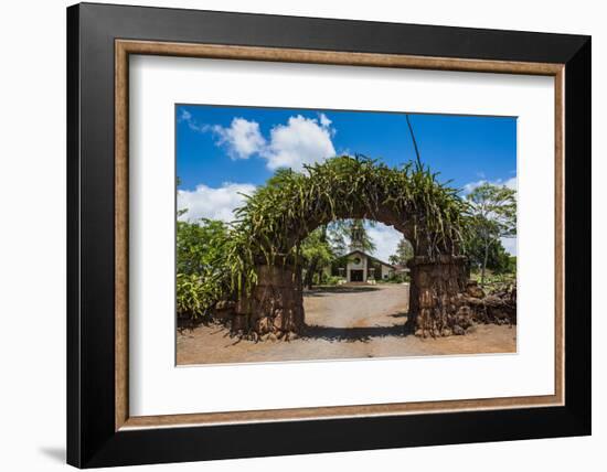 Haleiwa Church in Haleiwa, North Shore Oahu, Hawaii, United States of America, Pacific-Michael-Framed Photographic Print