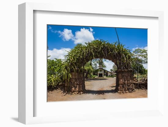 Haleiwa Church in Haleiwa, North Shore Oahu, Hawaii, United States of America, Pacific-Michael-Framed Photographic Print