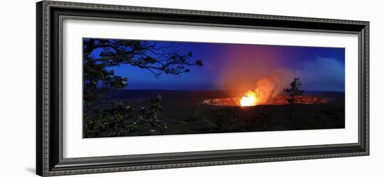 Halemaumau Crater Erupting, Hawai'I Volcanoes National Park, Kilauea Volcano, Big Island-null-Framed Photographic Print