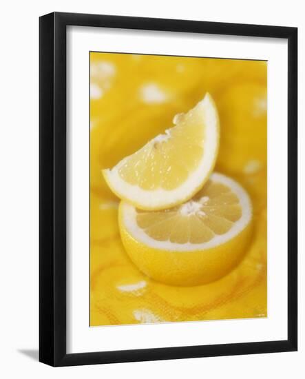 Half a Grapefruit and a Wedge of Grapefruit-Michael Meisen-Framed Photographic Print