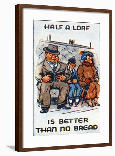 Half a Loaf Is Better Than No Bread, 1938-null-Framed Giclee Print