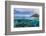 Half Above and Half Below View of Coral Reef at Pulau Setaih Island, Natuna Archipelago, Indonesia-Michael Nolan-Framed Photographic Print