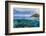 Half Above and Half Below View of Coral Reef at Pulau Setaih Island, Natuna Archipelago, Indonesia-Michael Nolan-Framed Photographic Print