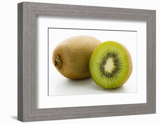 Half and Whole Kiwi Fruit-Greg Elms-Framed Photographic Print