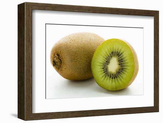 Half and Whole Kiwi Fruit-Greg Elms-Framed Photographic Print