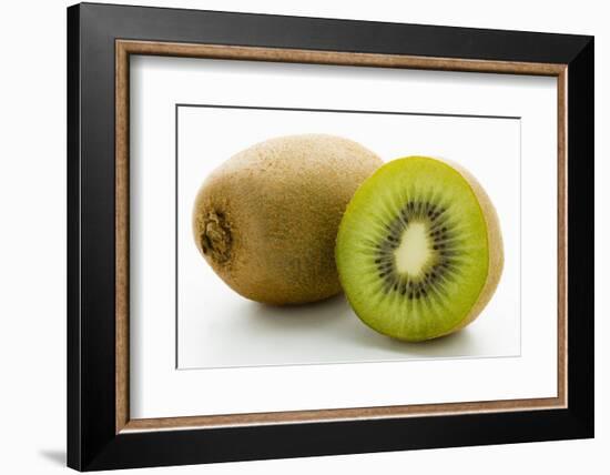 Half and Whole Kiwi Fruit-Greg Elms-Framed Photographic Print