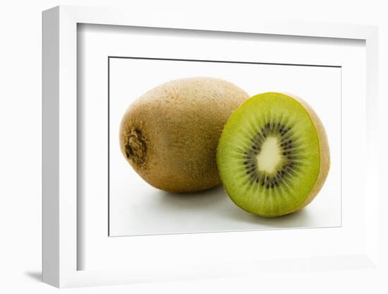 Half and Whole Kiwi Fruit-Greg Elms-Framed Photographic Print