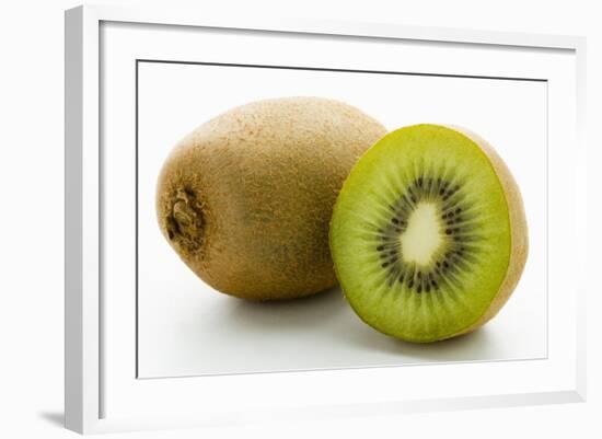 Half and Whole Kiwi Fruit-Greg Elms-Framed Photographic Print