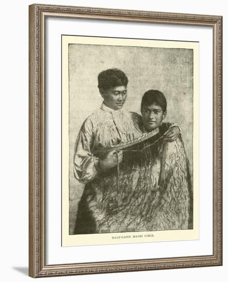 Half-Caste Maori Girls-null-Framed Giclee Print