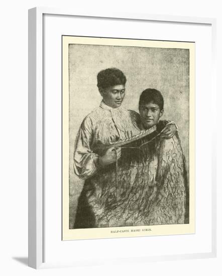 Half-Caste Maori Girls-null-Framed Giclee Print