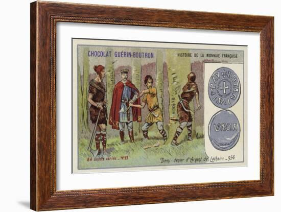 Half Denier of Lothair of France, 954-null-Framed Giclee Print