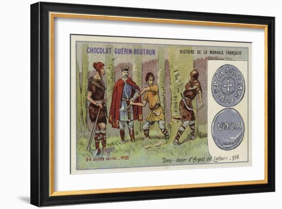 Half Denier of Lothair of France, 954-null-Framed Giclee Print