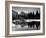 Half Dome Above River and Winter Snow, Yosemite National Park, California, USA-David Welling-Framed Photographic Print