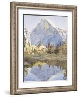 Half Dome and Mirror Lake, 1921-Gunnar Widforss-Framed Giclee Print