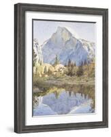 Half Dome and Mirror Lake, 1921-Gunnar Widforss-Framed Giclee Print