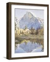 Half Dome and Mirror Lake, 1921-Gunnar Widforss-Framed Giclee Print