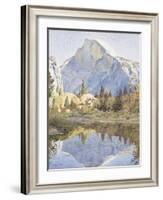 Half Dome and Mirror Lake, 1921-Gunnar Widforss-Framed Giclee Print