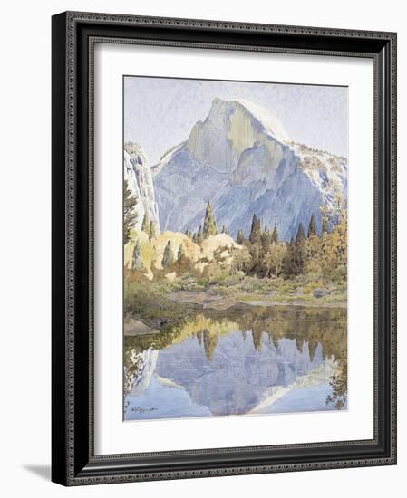 Half Dome and Mirror Lake, 1921-Gunnar Widforss-Framed Giclee Print