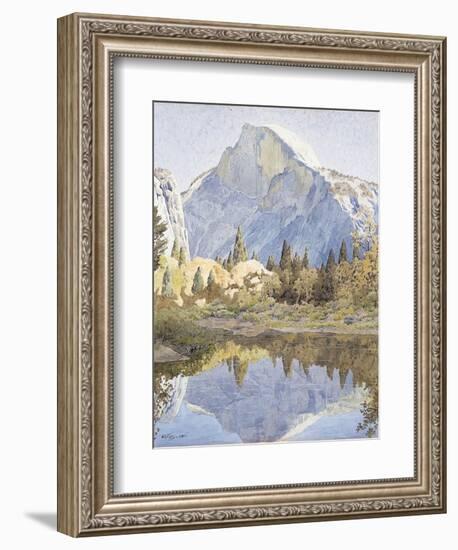 Half Dome and Mirror Lake, 1921-Gunnar Widforss-Framed Giclee Print