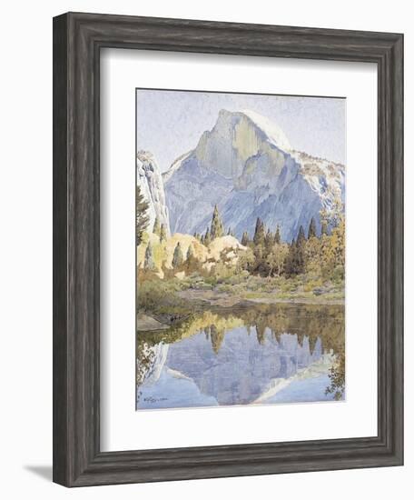 Half Dome and Mirror Lake, 1921-Gunnar Widforss-Framed Giclee Print