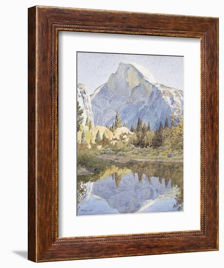 Half Dome and Mirror Lake, 1921-Gunnar Widforss-Framed Giclee Print