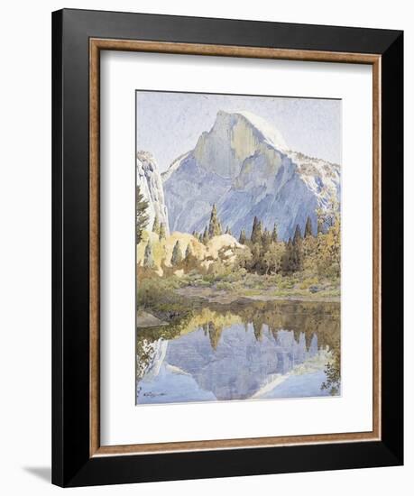 Half Dome and Mirror Lake, 1921-Gunnar Widforss-Framed Giclee Print