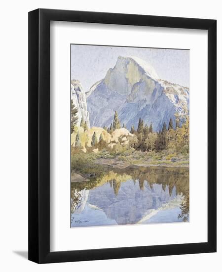 Half Dome and Mirror Lake, 1921-Gunnar Widforss-Framed Giclee Print